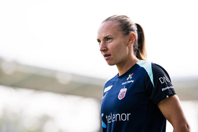 October 8, 2026: Marit Bratberg Lund of the Norwegian women’s national soccer team during a training session on October 8, 2026 in Bucharest. Photo by Marius Simensen, BILDBYRAN. Cop 238 bbeng women FIFA Women’s World Cup qualifier soccer football Norway practice training  Copyright: MARIUSxSIMENSEN BB261008BB168