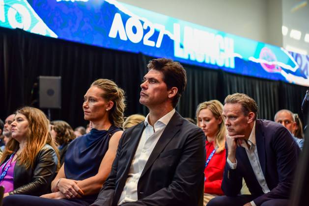 Australian Open 2027 unveiled in Melbourne MELBOURNE, AUSTRALIA, OCTOBER 8, 2026: Tennis Australia holds the official media launch of the Australian Open 2027 Grand Slam tennis tournament at the Rod Laver Arena Concourse in Melbourne. The presentation, hosted by former tennis player Jelena Dokic and Australian tennis legend Todd Woodbridge, featured several guests and was followed by a press conference, PK, Pressekonferenz with Tennis Australia CEO Andrew Abdo ahead of the upcoming tournament. Melbourne Australia Copyright: x xAlexanderxBogatyrevx xJNAxPressx
