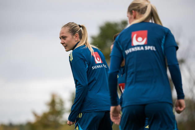 October 8, 2026: Alice Bergström of the Swedish women’s national soccer team during a training session on October 8, 2026 in Stockholm. Photo by Johanna Säll, BILDBYRAN, code JL JL0637. soccer, football, fotball, World Cup qualifiers, FIFA Women’s World Cup qualifiers, training, practice, Sweden, women’s soccer, fotball, World Cup qualifiers, FIFA Women’s World Cup qualifier qualifier training practice training Sweden women’s women’s soccer Copyright: JOHANNAxSÄLL BB261008BB201