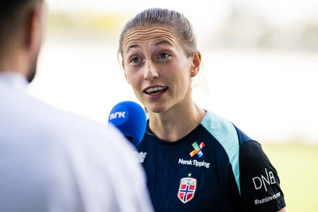 October 8, 2010: Goalkeeper Cecilie Haustaker Fiskerstrand of the Norwegian women’s national soccer team during a training session on October 8, 2026 in Bucharest. Photo by Marius Simensen, BILDBYRAN. Cop 238 bbeng women s FIFA Women s World Cup qualifier soccer football Norway practice training  Copyright: MARIUSxSIMENSEN BB261008BB224