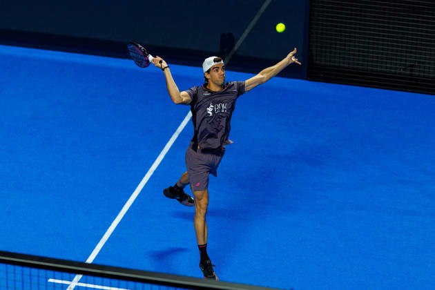 DÜSSELDORF, GERMANY - 8 OCTOBER 2026: Image shows Juan Lebron (ESP) during CUPRA Germany Premier Padel P2 2026 Day 5: Round of 16 at CASTELLO Düsseldorf on 8 10 2026 in Düsseldorf, Germany. Germany Copyright: xFröhlichxPascalx