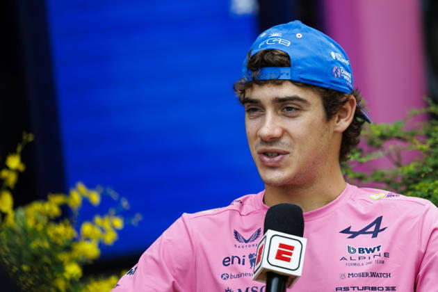 RECORD DATE NOT STATED 8th October 2026; Marina Bay, Singapore; Formula 1, Singapore Grand Prix, Arrival Day; Franco Colapinto (43) of Argentina and BWT Alpine Formula One Team arriving at the Singapore Grand Prix StephenxBlackberry