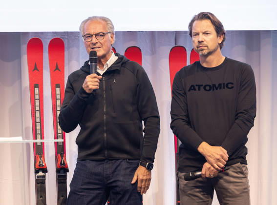 ALPINE SKIING - Atomic Media Day 2026 ALTENMARKT,AUSTRIA,08.OCT.26 - ALPINE SKIING - Atomic Media Day. Image shows CEO Wolfgang Mayrhofer and race director Christian Hoeflehner (Atomic).  GEPAxpictures xHaraldxSteiner