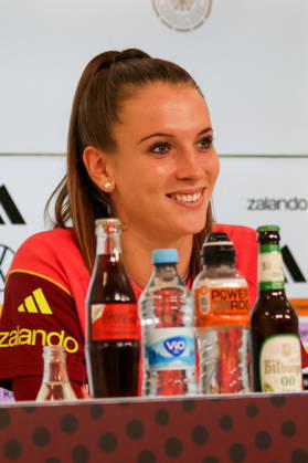 October 8, 2026, xgrfx, DFB Soccer Media Events, German Women s National Team Press Conference and Final Training Session, featuring Ena Mahmutovic, German Women s National Team, Karlsruhe