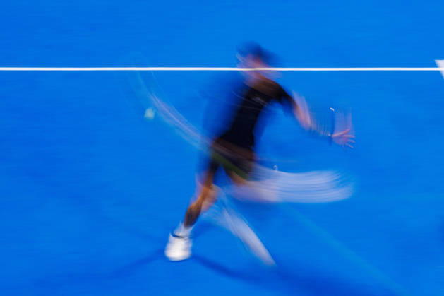 DÜSSELDORF, GERMANY - 8 OCTOBER 2026: Image shows a feature of padel player motion blured during CUPRA Germany Premier Padel P2 2026 Day 5: Round of 16 at CASTELLO Düsseldorf on 8 10 2026 in Düsseldorf, Germany. Germany Copyright: xFröhlichxPascalx