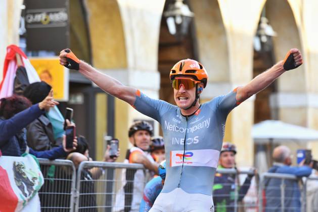 IPA89433032 - Dorian Godon (FRA) during Il Gran Piemonte 2026, a Road cycling, Rad, Radsport, Strasse race in Aqui Terme, Italy, on October 8, 2026 Copyright: xDavidexVaninetti IPAxSportx xx IPA89433032
