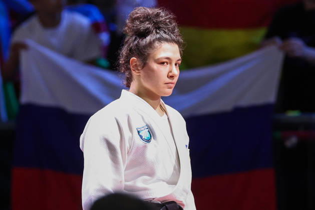 AZERBAIJAN, BAKU - OCTOBER 8, 2026: Madina Taimazova of Russia is pictured before a -70 kg bout against Aleksandra Andric of Serbia as part of the 2026 World Judo Championships at the National Gymnastics Arena 2026 World Judo Championships In Baku  - ZUMAt113 20261008_zaa_t113_476 Copyright: xMikhailxSinitsynx