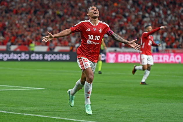 RECORD DATE NOT STATED 7th October 2026; Beira-Rio Stadium, Porto Alegre, Brazil; Brazilian Serie A Football, Internacional versus Corinthians; Alan Patrick of Internacional celebrates his goal in the 77th minute to go up 2-0 MaxxPeixoto DiaEsportivo