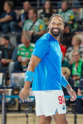 Pictured: Gilberto Brito Duarte, FC Porto, 90 08 10 2026, Fuechse Berlin vs. FC Porto, EHF Handball Champions League, 2026–27 season, Max Schmeling Halle Copyright: HMBxMedia xPascalxSpanehl