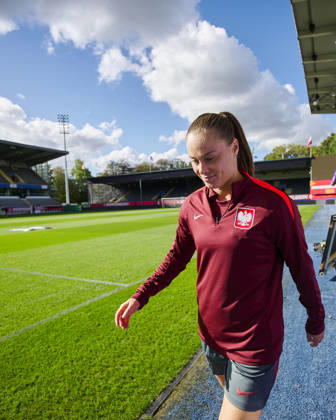 08.10.2026 LEUVEN , PILKA NOZNA KOBIET ( WOMEN S FOOTBALL) TRENING OFICJALNY PRZED POLFINALEM BARAZY MISTRZOSTW SWIATA 2027 TRENING NZ. EWA PAJOR FOTO RADOSLAW JOZWIAK CYFRASPORT NEWSPIX.PL --- Newspix.pl  RA2_5971
