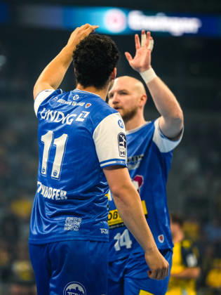 October 8, 2026, xwppx, Opel HBL Handball, Rhein-Neckar Löwen vs. ThSV Eisenach; Gian Attenhofer (ThSV Eisenach), Peter Walz (ThSV Eisenach)