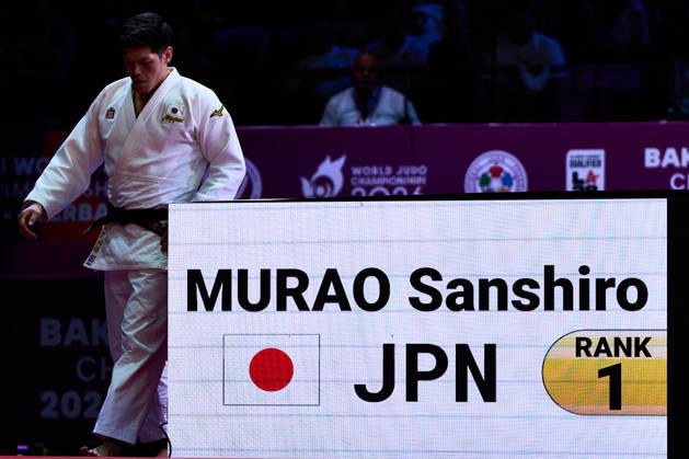 Sanshiro Murao (JPN), OCTOBER 8, 2026 -Judo : World Judo Championships BAKU2026 Mens -90kgFinal match at National Gymnastics Arena in Baku, Azerbaijan.  aflo_354330762 KenxAsakurax