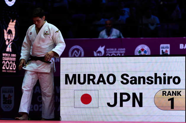 Sanshiro Murao (JPN), OCTOBER 8, 2026 -Judo : World Judo Championships BAKU2026 Mens -90kgFinal match at National Gymnastics Arena in Baku, Azerbaijan.  aflo_354330764 KenxAsakurax