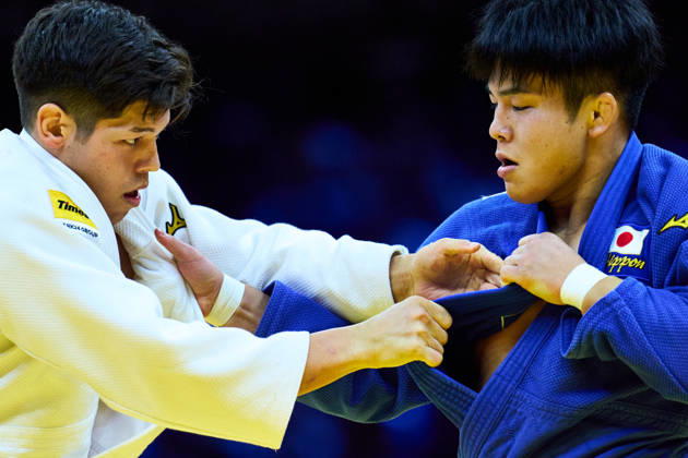 (L-R) Sanshiro Murao (JPN), Goki Tajima (JPN), OCTOBER 8, 2026 -Judo : World Judo Championships BAKU2026 Mens -90kgFinal match at National Gymnastics Arena in Baku, Azerbaijan.  aflo_354330776 KenxAsakurax