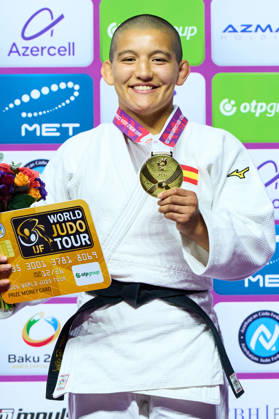 Tsunoda Roustant Ai (ESP), OCTOBER 8, 2026 -Judo : World Judo Championships BAKU2026 Women s -70kgMedal Ceremony at National Gymnastics Arena in Baku, Azerbaijan. aflo_354330818 KenxAsakurax