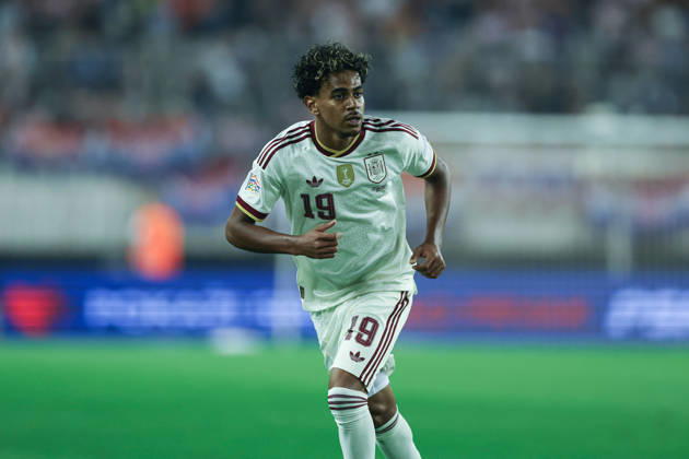 Split, Croatia, October 06, 2026 - Lamine Yamal of Spain national team, Nationalteam Croatia national team v Spain National team - UEFA Nations League Group A3 match between Croatia and Spain at Stadion Poljud on October 06, 2026 in Split, Croatia. Copyright: xSFSIx