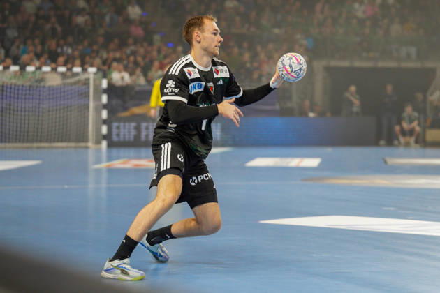 Pictured: Mathias Gidsel of Füchse Berlin, age 19, in action on August 10, 2026; Füchse Berlin vs. FC Porto, EHF Handball Champions League, 2026–27 season, Max Schmeling Halle Copyright: HMBxMedia xPascalxSpanehl