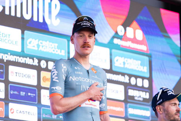 110th Gran Piemonte - Finish Dorian Godon of Netcompany Ineos wins the 110th Gran Piemonte, a 181km stage from Asti to Bra, in Italy, on October 8, 2026. Bra Italy Copyright: xTommasoxBerardix originalFilename:berardi-110thgra261008_npRpE