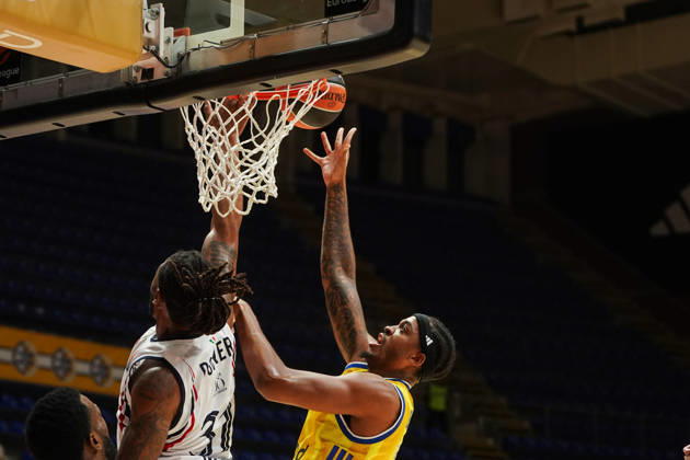 October 8, 2026, Belgrade, Central Serbia, Serbia: 2026108, Belgrade, Serbia - Maccabi Rapyd Tel Aviv and Armani Olimpia Milan play a EuroLeague basketball game at the Aleksandar Nikolic Hall. CLARK III JIMMY in action. Belgrade Serbia - ZUMAd223 20261008_zip_d223_008 Copyright: xMarkoxDimicx