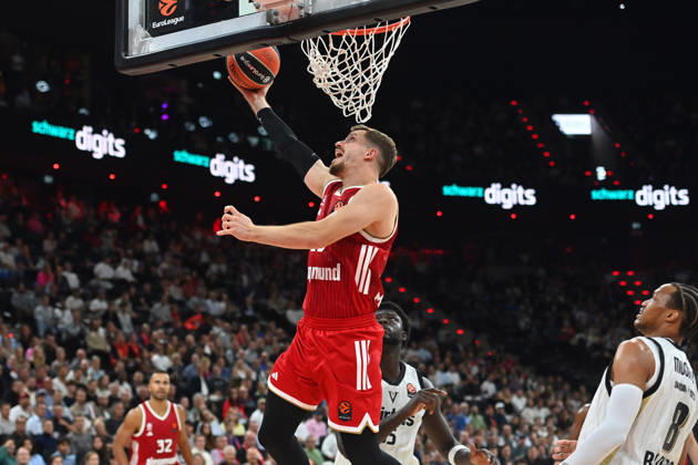 Andreas OBST FCB scores, EuroLeague Basketball, 2026–2027 season, FC Bayern Munich vs. Virtus Bologna on October 8, 2026, S A P G A R D EN