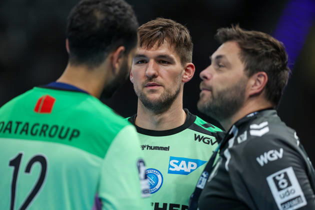 Mateusz Kornecki, TVB Stuttgart, 1 GER, TVB Stuttgart vs. HSG Wetzlar, Handball, Opel Handball Bundesliga, Matchday 8, 2026–2027 Season, October 8, 2026 GER, TVB Stuttgart vs. HSG Wetzlar, Handball, Opel Handball Bundesliga, Matchday 8, 2026–2027 season, October 8, 2026 Stuttgart Copyright: xEibner-Pressefoto SoerenxHerwegx EP_SHG