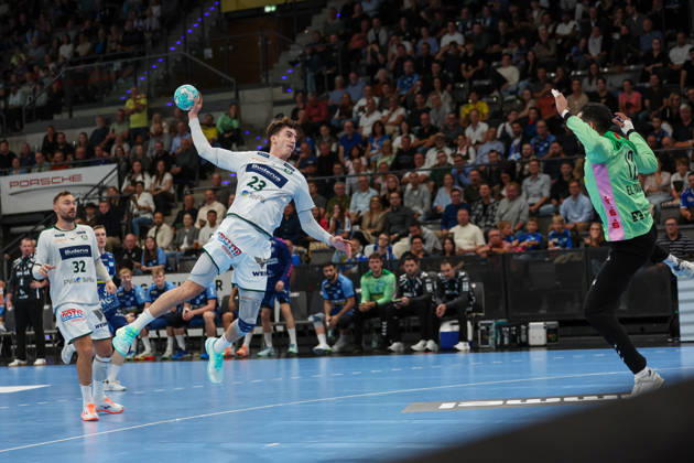 Marti Soler, HSG Wetzlar, 23 GER, TVB Stuttgart vs. HSG Wetzlar, Handball, Opel Handball Bundesliga, Matchday 8, 2026–2027 Season, October 8, 2026 GER, TVB Stuttgart vs. HSG Wetzlar, Handball, Opel Handball Bundesliga, Matchday 8, 2026–2027 season, October 8, 2026 Stuttgart Copyright: xEibner-Pressefoto SoerenxHerwegx EP_SHG