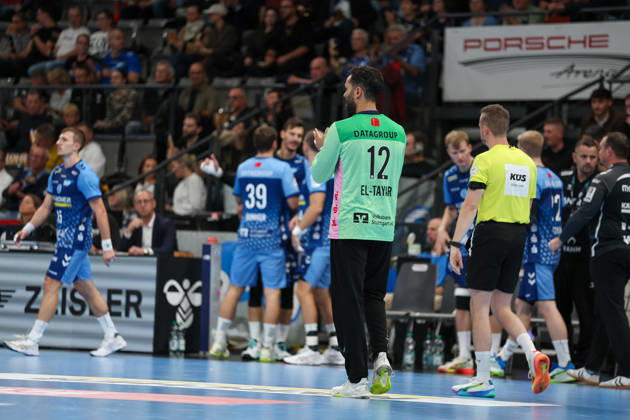 Mohamed El Tayar TVB Stuttgart, 12 GER, TVB Stuttgart vs. HSG Wetzlar, Handball, Opel Handball Bundesliga, Matchday 8, 2026–2027 Season, October 8, 2026 GER, TVB Stuttgart vs. HSG Wetzlar, Handball, Opel Handball Bundesliga, Matchday 8, 2026–2027 season, October 8, 2026 Stuttgart Copyright: xEibner-Pressefoto SoerenxHerwegx EP_SHG