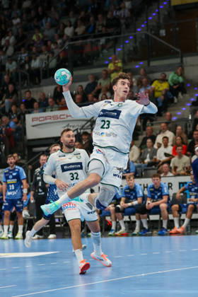 Marti Soler, HSG Wetzlar, 23 GER, TVB Stuttgart vs. HSG Wetzlar, Handball, Opel Handball Bundesliga, Matchday 8, 2026–2027 Season, October 8, 2026 GER, TVB Stuttgart vs. HSG Wetzlar, Handball, Opel Handball Bundesliga, Matchday 8, 2026–2027 season, October 8, 2026 Stuttgart Copyright: xEibner-Pressefoto SoerenxHerwegx EP_SHG