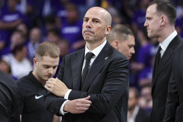 October 8, 2026, Madrid, Madrid, Spain: Joan Penarroya, head coach of Partizan Mozzart Bet Belgrade, looks on during the Euroleague Basketball Regular Season Round 4 game between Real Madrid v Partizan Mozzart Bet Belgrade at Movistar Arena on October 08, 2026 in Madrid, Spain. Madrid Spain - ZUMAa181 20261008_zaa_a181_222 Copyright: xIrinaxR.xHipolitox
