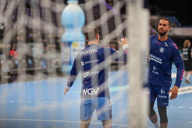 Philipp Ahouansou, TVB Stuttgart, 5 GER, TVB Stuttgart vs. HSG Wetzlar, Handball, Opel Handball Bundesliga, Matchday 8, 2026–2027 Season, October 8, 2026 GER, TVB Stuttgart vs. HSG Wetzlar, Handball, Opel Handball Bundesliga, Matchday 8, 2026–2027 season, October 8, 2026 Stuttgart Copyright: xEibner-Pressefoto SoerenxHerwegx EP_SHG