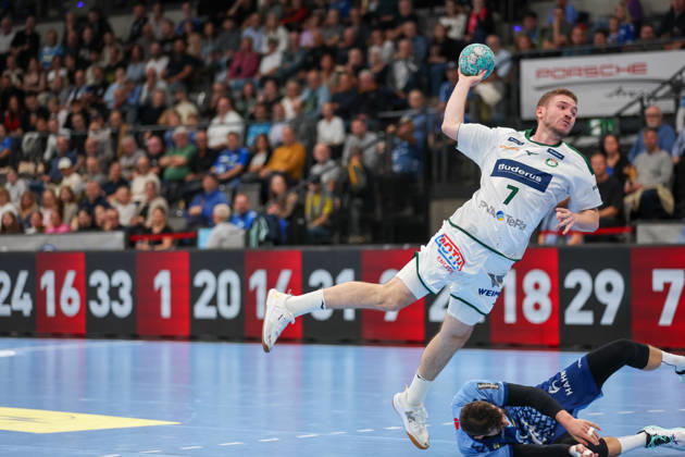 Dominik Mappes HSG Wetzlar, 7 GER, TVB Stuttgart vs. HSG Wetzlar, Handball, Opel Handball Bundesliga, Matchday 8, 2026–2027 Season, October 8, 2026 GER, TVB Stuttgart vs. HSG Wetzlar, Handball, Opel Handball Bundesliga, Matchday 8, 2026–2027 season, October 8, 2026 Stuttgart Copyright: xEibner-Pressefoto SoerenxHerwegx EP_SHG