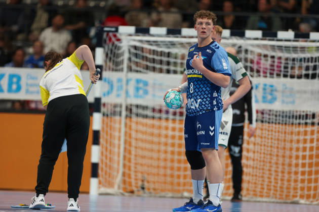 Max Heydecke, TVB Stuttgart, 8 GER, TVB Stuttgart vs. HSG Wetzlar, Handball, Opel Handball Bundesliga, Matchday 8, 2026–2027 Season, October 8, 2026 GER, TVB Stuttgart vs. HSG Wetzlar, Handball, Opel Handball Bundesliga, Matchday 8, 2026–2027 season, October 8, 2026 Stuttgart Copyright: xEibner-Pressefoto SoerenxHerwegx EP_SHG
