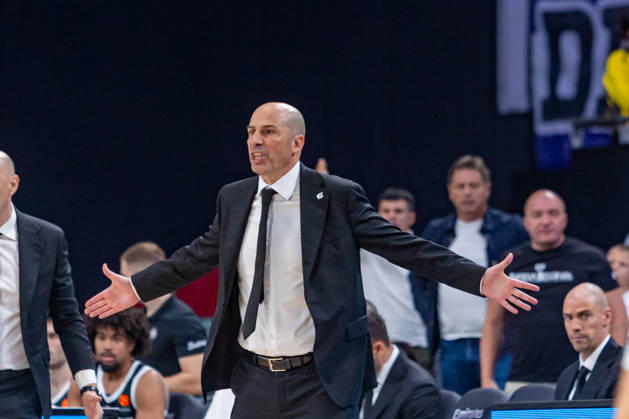 ESP Euroleague: Real Madrid vs. Partizan Belgrade. Joan Penarroya of Partizan during the Euroleague game between Real Madrid and Partizan Mozzart Bet Belgrade, played at Movistar Arena on October 8, 2026, in Madrid, Spain. Madrid, Spain. Basketball Copyright: xAlbaxPachecox xAgenciaxLOFx