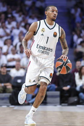 October 8, 2026, Madrid, Madrid, Spain: Nick Smith Jr. of Real Madrid in action during the Euroleague Basketball Regular Season Round 4 game between Real Madrid v Partizan Mozzart Bet Belgrade at Movistar Arena on October 08, 2026 in Madrid, Spain. Real Madrid V Partizan Mozzart Bet Belgrade - Euroleague 2025 2026  - ZUMAa181 20261008_zaa_a181_234 Copyright: xIrinaxR.xHipolitox
