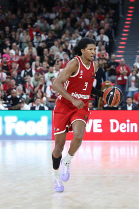 MarJon Beauchamp, FC Bayern Basketball, No. 3 with the ball, GER, FC Bayern Basketball vs. Virtus Bologna, basketball, EuroLeague, Matchday 4, 2026–2027 season, October 8, 2026, GER, FC Bayern Basketball vs. Virtus Bologna, Basketball, EuroLeague, Matchday 4, 2026–2027 Season, October 8, 2026, Munich Copyright: xEibner-Pressefoto JennixMaulx EP_JML