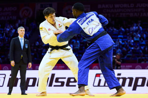 Sanshiro Murao (JPN), OCTOBER 8, 2026 -Judo : World Judo Championships BAKU2026 Mens -90kgSemi-final match at National Gymnastics Arena in Baku, Azerbaijan.  aflo_354386761 KenxAsakurax