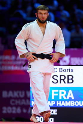 Rutovic Boris (SRB), OCTOBER 8, 2026 -Judo : World Judo Championships BAKU2026 Mens -90kg3rd place match at National Gymnastics Arena in Baku, Azerbaijan. aflo_354386922 KenxAsakurax