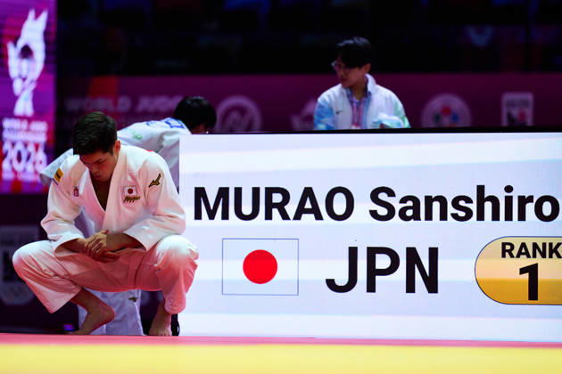 Sanshiro Murao (JPN), OCTOBER 8, 2026 -Judo : World Judo Championships BAKU2026 Mens -90kg2nd Round match at National Gymnastics Arena in Baku, Azerbaijan.  aflo_354387867 KenxAsakurax
