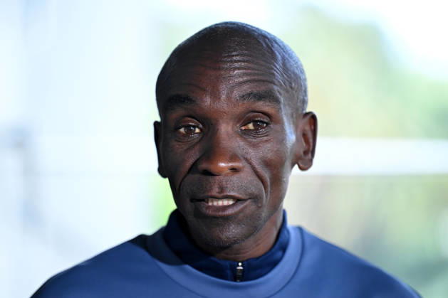 ELIUD KIPCHOGE MELBOURNE MARATHON OP, Elite marathon athlete Eliud Kipchoge speaks to media at a door stop during a fan event ahead of the Melbourne Marathon, in Melbourne, Friday, October 9, 2026. ( NO ARCHIVING MELBOURNE VICTORIA Australia Copyright: xJAMESxROSSx 20261009153629433675