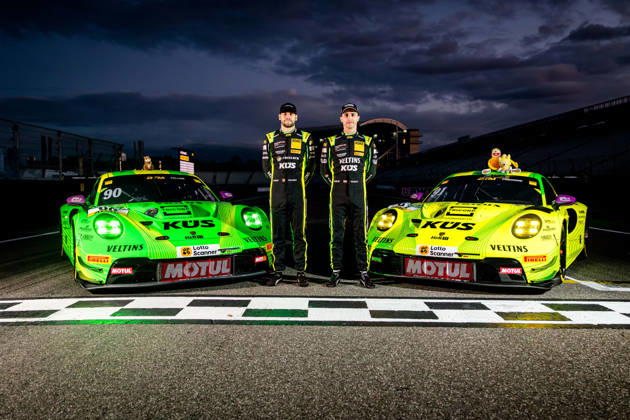 DTM, 15. + 16. Rennen Hockenheim 2026: 90 Porsche 911 GT3 R (992), Manthey: Ricardo Feller; 91 Porsche 911 GT3 R (992), Manthey: Thomas Preining - picture by Gruppe C Photography Copyright: xGruppexCxPhotographyx