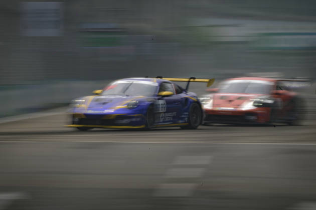 October 9, 2026, Singapore, Tamilnadu, Singapore: Porsche Carrera Cup Asia cars seen during practice on Friday, 9 October , Singapore Grand Prix 2026, Marina Bay Street Circuit, Singapore 2026. Singapore Singapore - ZUMAc251 20261009_znp_c251_004 Copyright: xVikramxChandrasekarx