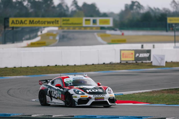 ADAC GT4 Germany, 11. + 12. Rennen Hockenheim 2026 32 Porsche 718 Cayman GT4 RS Clubsport, Avia W&S Motorsport: Tim Horell, Hendrik Still - picture by Gruppe C Photography Sachsenring Hockenheimring Bayern Germany Copyright: xGruppexCxPhotographyx