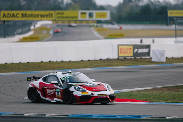ADAC GT4 Germany, 11. + 12. Rennen Hockenheim 2026 20 Porsche 718 Cayman GT4 RS Clubsport, razoon - more than racing: Harald Huber, Jack James - picture by Gruppe C Photography Sachsenring Hockenheimring Bayern Germany Copyright: xGruppexCxPhotographyx