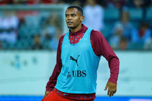 LUCERNE, SWITZERLAND - OCTOBER 06: Manuel Akanji (5, Switzerland) during the UEFA Nations League match between Switzerland and North Macedonia at thermoplan arena on October 6, 2026 in Lucerne, Switzerland. Copyright: xUrsxOttigerx xSPPx Sportspressphoto_SPR249318