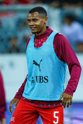 LUCERNE, SWITZERLAND - OCTOBER 06: Manuel Akanji (5, Switzerland) during the UEFA Nations League match between Switzerland and North Macedonia at thermoplan arena on October 6, 2026 in Lucerne, Switzerland. Copyright: xUrsxOttigerx xSPPx Sportspressphoto_SPR249319