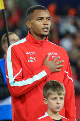 LUCERNE, SWITZERLAND - OCTOBER 06: Manuel Akanji (5, Switzerland) during the UEFA Nations League match between Switzerland and North Macedonia at thermoplan arena on October 6, 2026 in Lucerne, Switzerland. Copyright: xUrsxOttigerx xSPPx Sportspressphoto_SPR249379