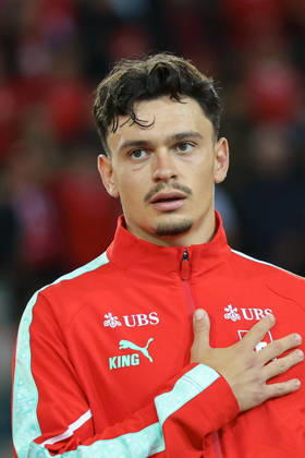 LUCERNE, SWITZERLAND - OCTOBER 06: Fabian Rieder (22, Switzerland) during the UEFA Nations League match between Switzerland and North Macedonia at thermoplan arena on October 6, 2026 in Lucerne, Switzerland. Copyright: xUrsxOttigerx xSPPx Sportspressphoto_SPR249380