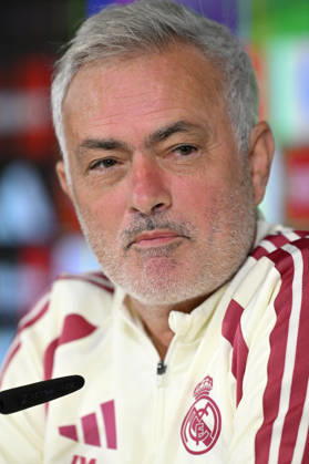 Real Madrid head coach Jose Mourinho MADRID, SPAIN - OCTOBER 9: Real Madrid head coach Jose Mourinho addresses journalists during a pre-match press conference, PK, Pressekonferenz at the club s Valdebebas training complex in Madrid, Spain on October 9, 2026. Mourinho responded to questions regarding squad preparation and tactical strategy ahead of their La Liga Matchday 8 fixture against Villarreal. Burak Akbulut Anadolu Madrid Spain. Editorial use only. Please get in touch for any other usage. Copyright: x2026xAnadoluxBurakxAkbulutx