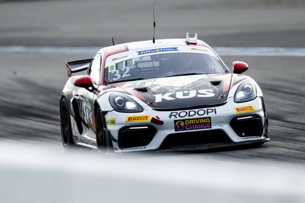 ADAC GT4 Germany, 11. + 12. Rennen Hockenheim 2026 32 Porsche 718 Cayman GT4 RS Clubsport, Avia W&S Motorsport: Tim Horell, Hendrik Still - picture by Gruppe C Photography Sachsenring Hockenheimring Bayern Germany Copyright: xGruppexCxPhotographyx