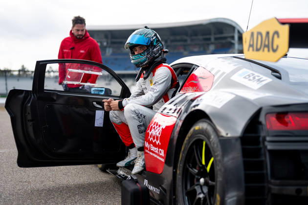 ADAC GT Masters, 11. + 12. Rennen Hockenheim 2026 77 Audi R8 LMS GT3 EVO II, LIQUI MOLY Team Engstler Motorsport: Robin Rogalski, Simon Connor Primm - picture by Gruppe C Photography Salzburg Salzburgring Germany Copyright: xGruppexCxPhotographyx